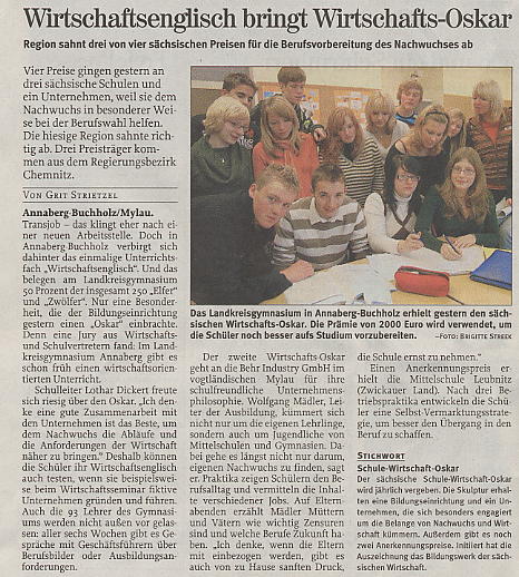 Zeitungsartikel